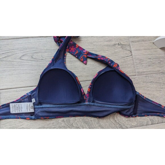 NWOT BODEN Bikini Set Size 8 Swimsuit Navy Blue Floral Amazing Quality Beach #5 - Picture 3 of 9